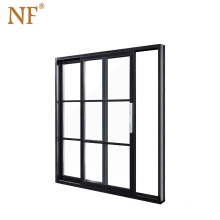 Tempered glass mirror pocket sliding door